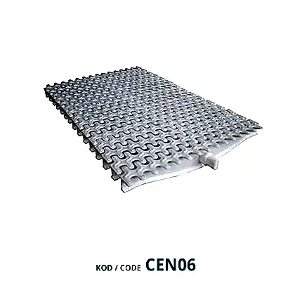 Pina Dalga Desen Tek Geçme Izgaralar Havuz Yapımı